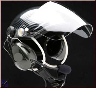 UL Headset Helm Motorschirm Ultraleicht Helm Carbon  