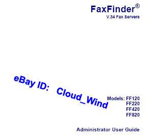 MultiTech FF820 8 Port FAXFinder Fax Server for Win7  