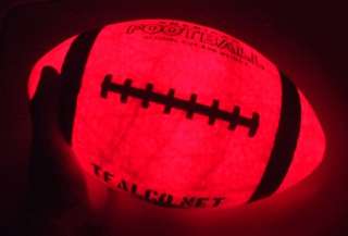 LED Light Up Lighted Glow in the Dark Night Football  
