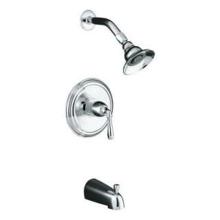   in. 1 Spry1 Handle Bath and Shower Faucet Trim Only in Polished Chrome