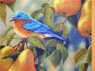 New Birds In Fruit Panel Fabric Wall Animal Wildlife  