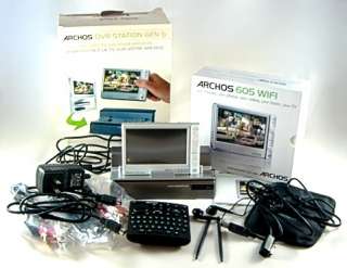 Archos 605 WIFI Portable Media Player 4GB & DVR Station GEN 5 *MINT 
