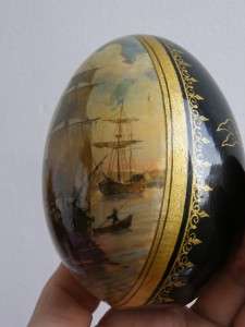 RRR Imperial Russian painted easter Egg.Boris Kustodiev  