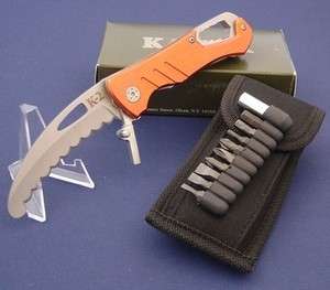 Ka Bar K 2 Rescue Kit Orange Linerlock Knife New 3082  