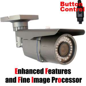 CCTV IR Varifocal Lens Security Outdoor Camera 115 feet 700TVL + Power 