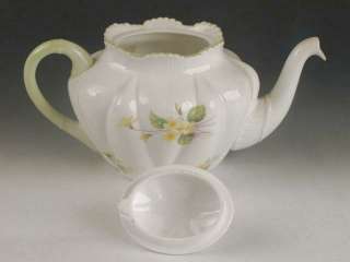 Shelley Primrose China Dainty Shape Green Trim Tea Set Teapot Sugar 