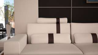 Couchgarnitur Licht Messana Design Wohnlandschaft Sofa  