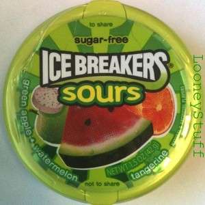 ICE BREAKERS SOURS FRUITS APPLE WATERMELON TANGERINE   8 1.5 Ounce 