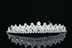 Bridal Rhinestone Crystal Wedding Tiara Hair Comb 7559  