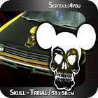 a055  Skull Tribal Auto Aufkleber Micky Maus golf bmw