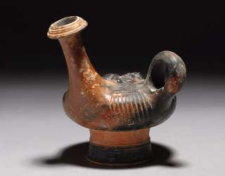 Papposilenos Ancient Greek Apulian pottery Guttus  