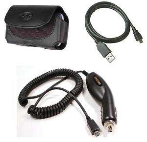 For TMobile Samsung SGH T369 Car Charger+Case+USB Cable  