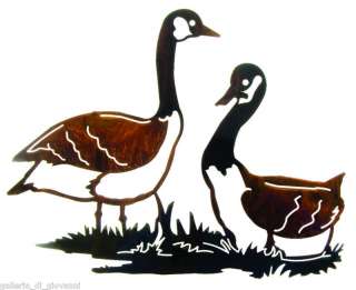 Canadian Geese Metal Wall Art Bird Goose Hunting  