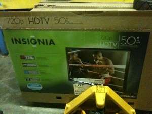 Insignia HDTV 50 720p HDMI Plasma TV (Cracked Screen   For Parts Only 