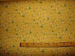 RJR Fifth Avenue Yellow Small Floral Cotton Fabric By The Yard  