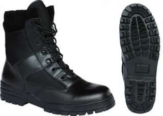   LEATHER COMBAT PATROL BOOT TACTICAL BLACK CADET ALL SIZES NEW  
