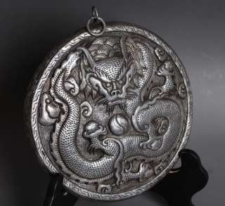 Iron Thangka Tibet Buddhist Hand Engrave DRAGON  