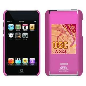  USC Alpha Chi Omega swirl on iPod Touch 2G 3G CoZip Case 