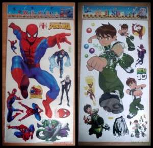 Ben 10 Spiderman Wall Stickers  