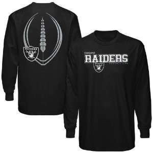  Reebok Oakland Raiders Black Ballistic Long Sleeve T shirt 