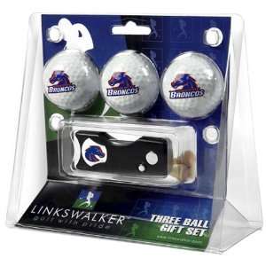 Boise State Broncos NCAA 3 Golf Ball Gift Pack w/ Spring Action Divot 