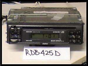 CLARION RDB 425D CD Player AM/FM w Faceplate TESTED   
