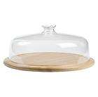 revolving wooden cheese board with dome free pp more options