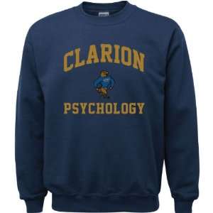 Clarion Golden Eagles Navy Youth Psychology Arch Crewneck Sweatshirt 