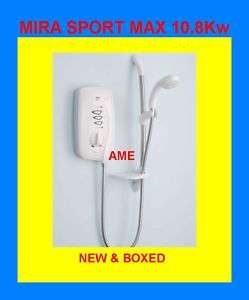 New Boxd MIRA Electric Shower Bathroom Sport Max 10.8kw  