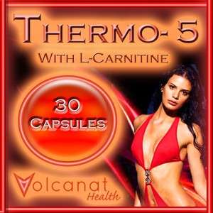 30 PILLS THERMO 5 WITH L CARNITINE DIET ENERGY FAT BURNER + WEIGHTLOSS 