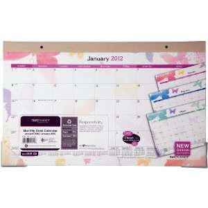 Day Runner Watercolors Recycled Monthly Compack Desk Pad 