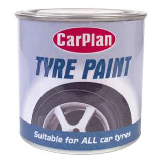 CarPlan Tyre Paint is suitable for all car tyres to restore that new 