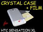  Back Cover Hard Case + LCD Film for HTC Sensation XL X315e OQCC803
