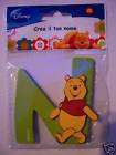 Lettere in Legno Adesive DISNEY WINNIE THE POOH   N