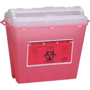 First Aid Only M943 Sharps Container, 5 qt  Industrial 