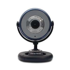  Gear Head USB 2.0 1.3 MP Webcam for PC, Blue with Black 