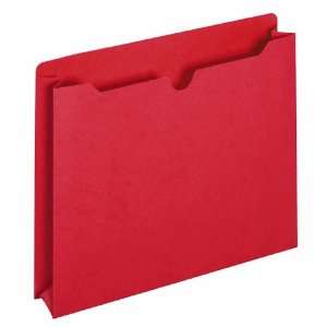 Globe Weis File Jacket, 2 Inch Expansion, Double Top, Letter Size, Red 