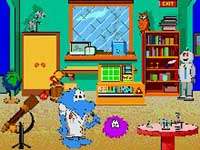 Science Shop With Monker PC CD learn facts, puzzle game  