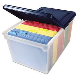 Innovative Storage Designs File Tote with Hinged Lid AVT55797  