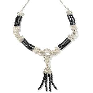   by Hot in Hollywood® Art Deco Beaded 20 Y Necklace 