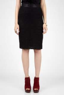 Jaquard Lace Pencil Skirt by D&G