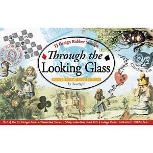 TJ Designs Rubber Stamp Set   Through The Looking Glass 