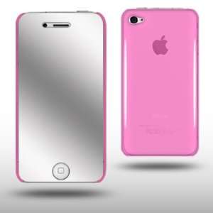  IPHONE 4G LIGHT PINK CRYSTAL BACK COVER CASE WITH MIRROR 
