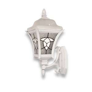 Globe Westminster One Light Outdoor Upward Wall Sconce, White with 