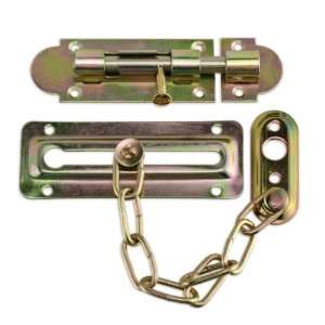    Duty Combination Door Chain & Dead Bolt Lock Set
