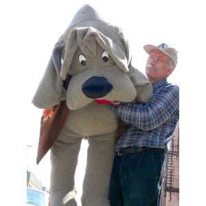  GIANT 60 SOFT STUFED PLUSH PUPPY DOG   COLOR GRAY and 