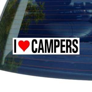  I Love Heart CAMPERS   Window Bumper Sticker Automotive