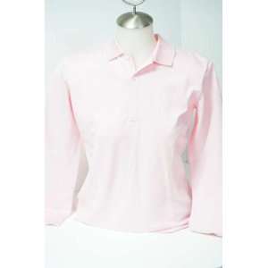   Golf Womens Long Sleeve Golf Polo Shirt Size Small Color Pink