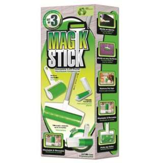 As Seen On TV Sticky Master Magic Stick Lint Remover 3 Piece Set Super 