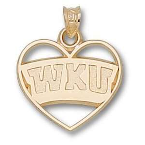  Western Kentucky 5/8in Heart 10kt Yellow Gold Jewelry